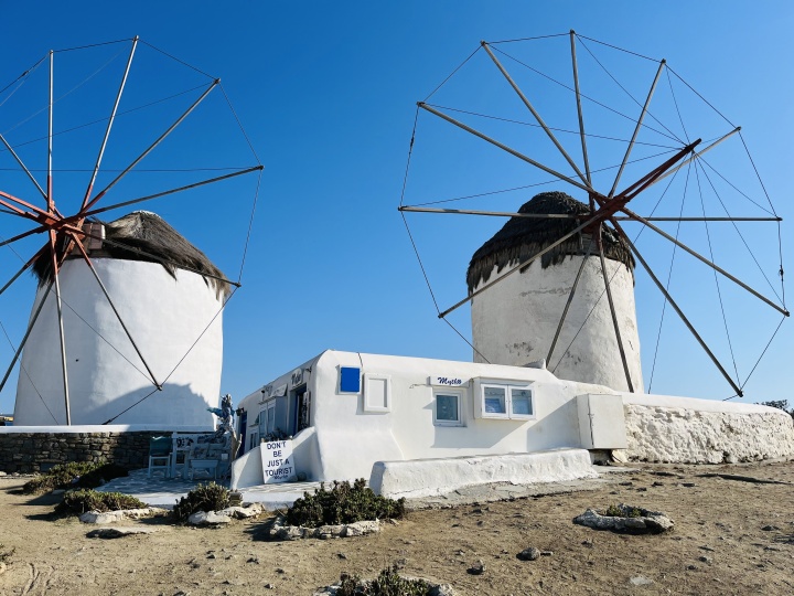 Mykonos💙: The windiest island of Greece
